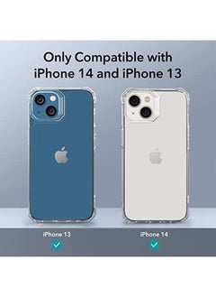 ESR For Iphone 13 Case Iphone 14 Case Military Grade Protection Shockproof Air Guard Corners Yellowing Resistant Acrylic Back Phone Case For Iphone 14 Iphone 13 Air Armor Case Clear  - Image 3