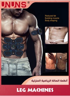 UNUNS Abs Stimulator Muscle Toner,Ab Machine Trainer,Fitness Waist Muscle Training Belt,USB Rechargeable Gear For Abdomen Arm Leg,Strength Training Equipment For Men Woman,Home Office Exercise,8 Modes  - Image 4