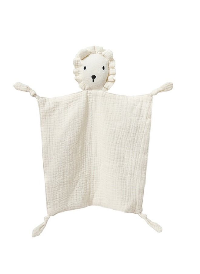 Loquat Baby Pure Cotton Cloth Comfort Towel Baby Sleeping Doll Lion Multicolor - Image 3