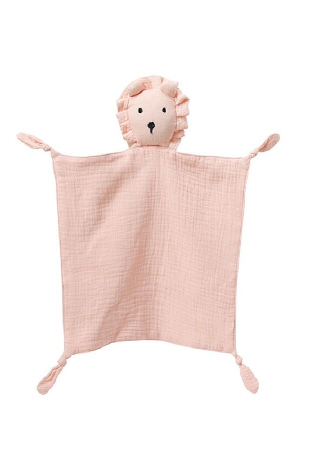 Loquat Baby Pure Cotton Cloth Comfort Towel Baby Sleeping Doll Lion Multicolor - Image 4