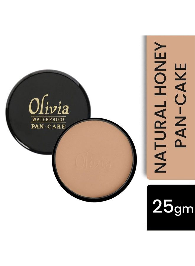 Olivia Waterproof Natural Honey Makeup Cream Concealer Pan Cake 25G Shade No.24 - Image 3