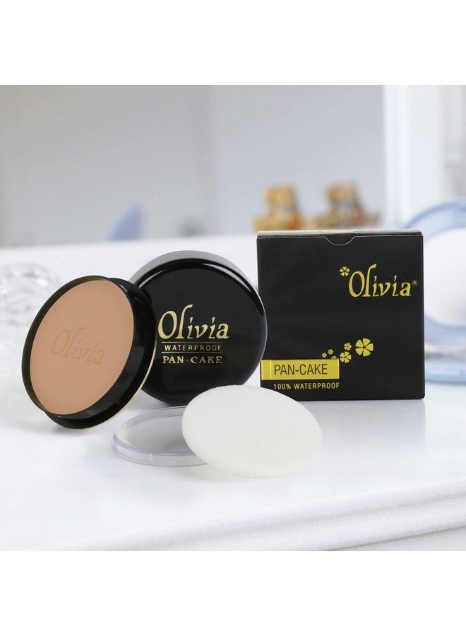 Olivia Waterproof Natural Honey Makeup Cream Concealer Pan Cake 25G Shade No.24 - Image 5