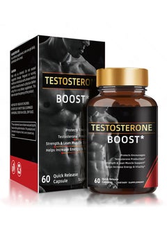BIYODE Boost Testosterone Booster And Energy Supplement For Men, Boost Energy, Increase Stamina, Enhance Vitality And Performance 60 Capsules  - Image 1