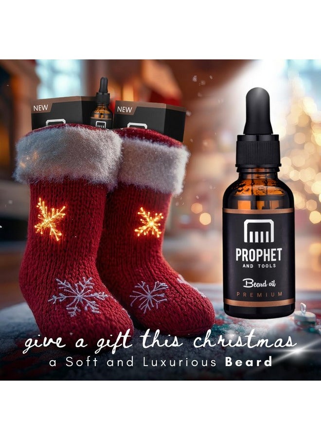 Prophet and Tools Premium Unscented Beard Oil & Comb Set - Thickens And Softens Beard, Relieves Itch & Dry Skin, 100% Natural, Fast-Absorbing Formula - Perfect For Beard Growth & Grooming - 1 Oz  - Image 2