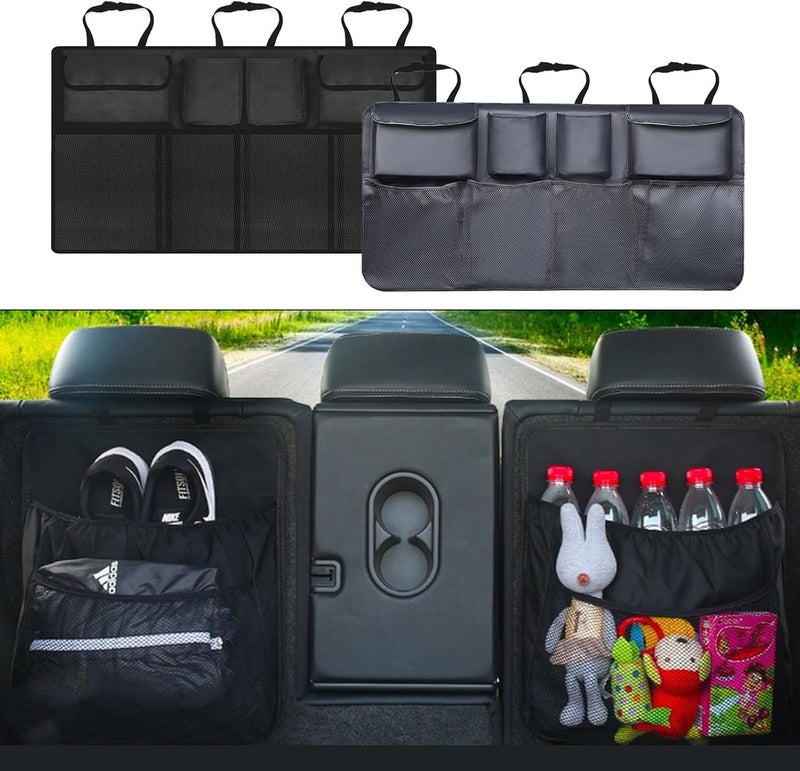 Trunk Organizers for Car, Large Capacity, Security Hook & Strap, Fabric Car Storage Bag Trunk Hanging - Image 2