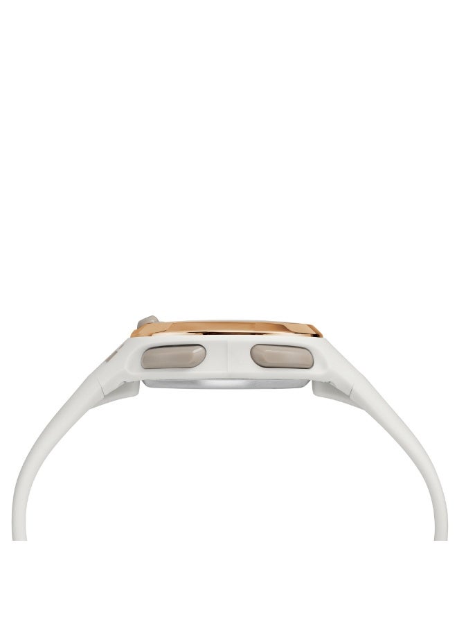 TIMEX IRONMAN TRANSIT T10  UNISEX DIGITAL WATCH WITH DURABLE WHITE RESIN BAND & WATER RESISTANCE - Image 2