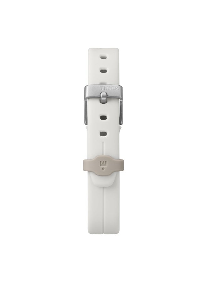 TIMEX IRONMAN TRANSIT T10  UNISEX DIGITAL WATCH WITH DURABLE WHITE RESIN BAND & WATER RESISTANCE - Image 3