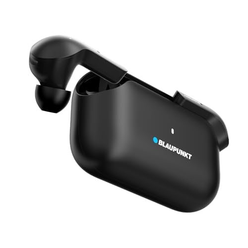 Blaupunkt Newly Launched BTW300 Xtreme True Wireless Earbuds with Unstoppable 150 Hours* Playtime I Massive 800mAh Battery I CRISPR ENC AI MIC I BT Ver 5.3 I Gaming-Ready I TurboVolt Charging (Black) - Image 1