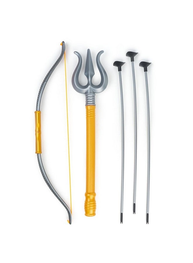 راتاناز مجموعة قوس وسهم شيفا من راتنا مع تريشول و3 سهام برؤوس شفط، لعبة هدف، مجموعة ألعاب بلاستيكية للأطفال - Image 1