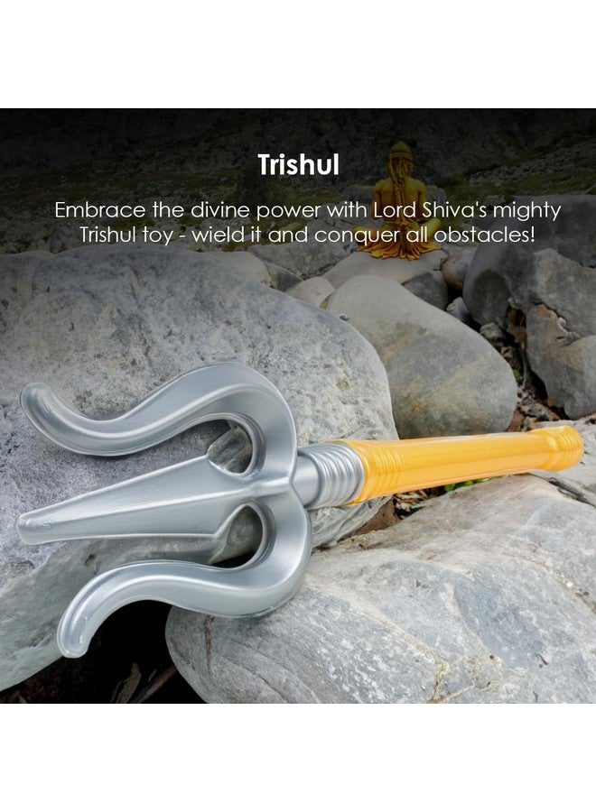 راتاناز مجموعة قوس وسهم شيفا من راتنا مع تريشول و3 سهام برؤوس شفط، لعبة هدف، مجموعة ألعاب بلاستيكية للأطفال - Image 3