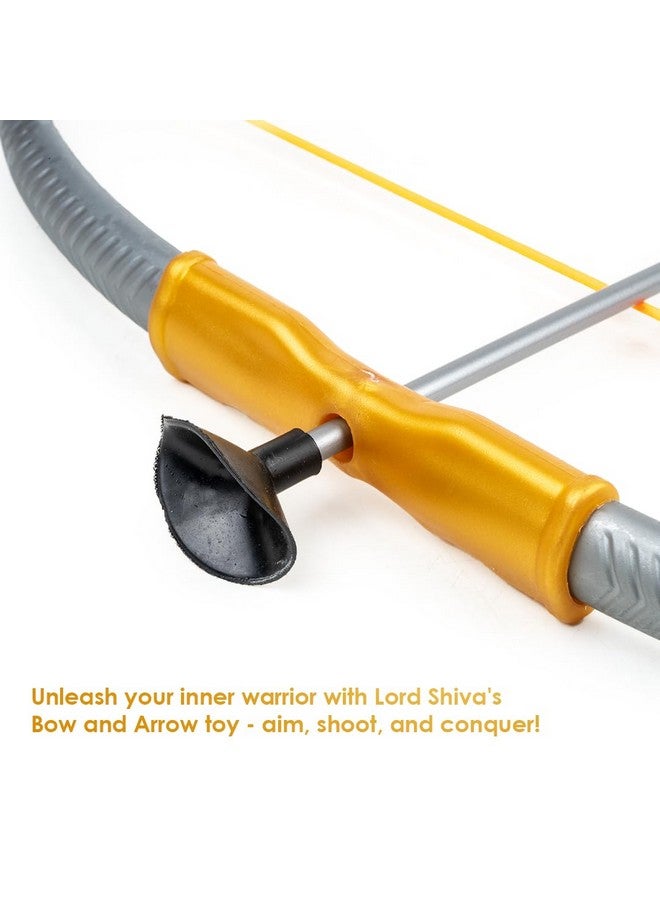 راتاناز مجموعة قوس وسهم شيفا من راتنا مع تريشول و3 سهام برؤوس شفط، لعبة هدف، مجموعة ألعاب بلاستيكية للأطفال - Image 4