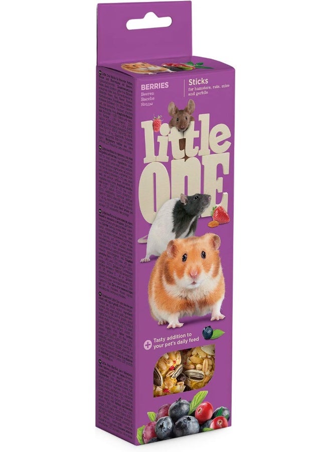 Little One Sticks for hamsters, rats, mice and gerbils with berries 2x60gm