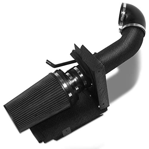 MOOSUN 4 inch Cold Air Intake Black Tube + Heat Shield for 1999-2006 GMC/Chevy V8 4.8L/5.3L/6.0L Silverado 1500/2500/3500 Black - Image 1