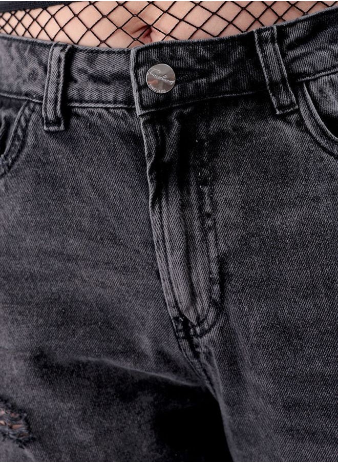 Freehand Women Straight Fit Solid High-Rise Jeans  - Image 4