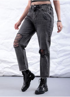 Freehand Women Straight Fit Solid High-Rise Jeans  - Image 3