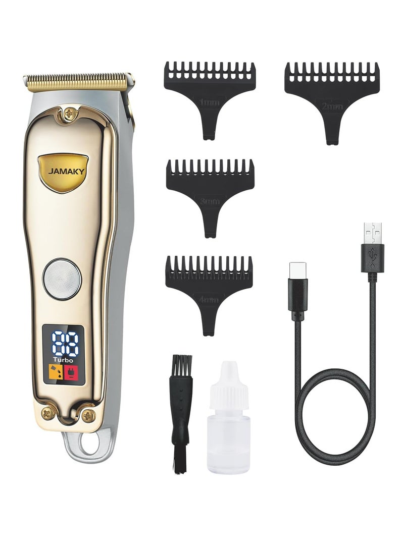 JAMAKY Italy Electric Pro Series Cordless Hair & Beard Trimmer for Men with Italian technology - Stainless Blades, 4 Combs, 5W, USB, Travel-Friendly  - Image 1