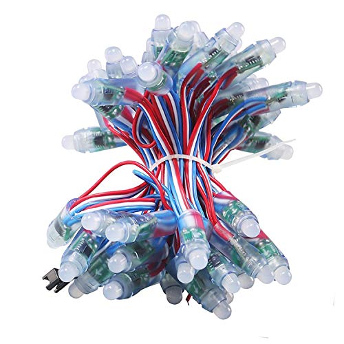 REXTiN أضواء سلسلة LED الرقمية القابلة للتوجيه Rextin WS2811 مقاومة للماء RGB كاملة الألوان 12 مم DC 12V (DC12V 500 قطعة) - Image 1