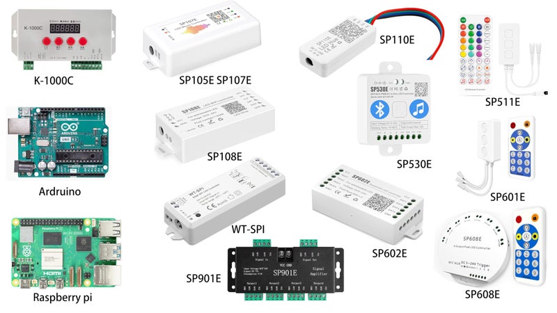 REXTiN أضواء سلسلة LED الرقمية القابلة للتوجيه Rextin WS2811 مقاومة للماء RGB كاملة الألوان 12 مم DC 12V (DC12V 500 قطعة) - Image 4