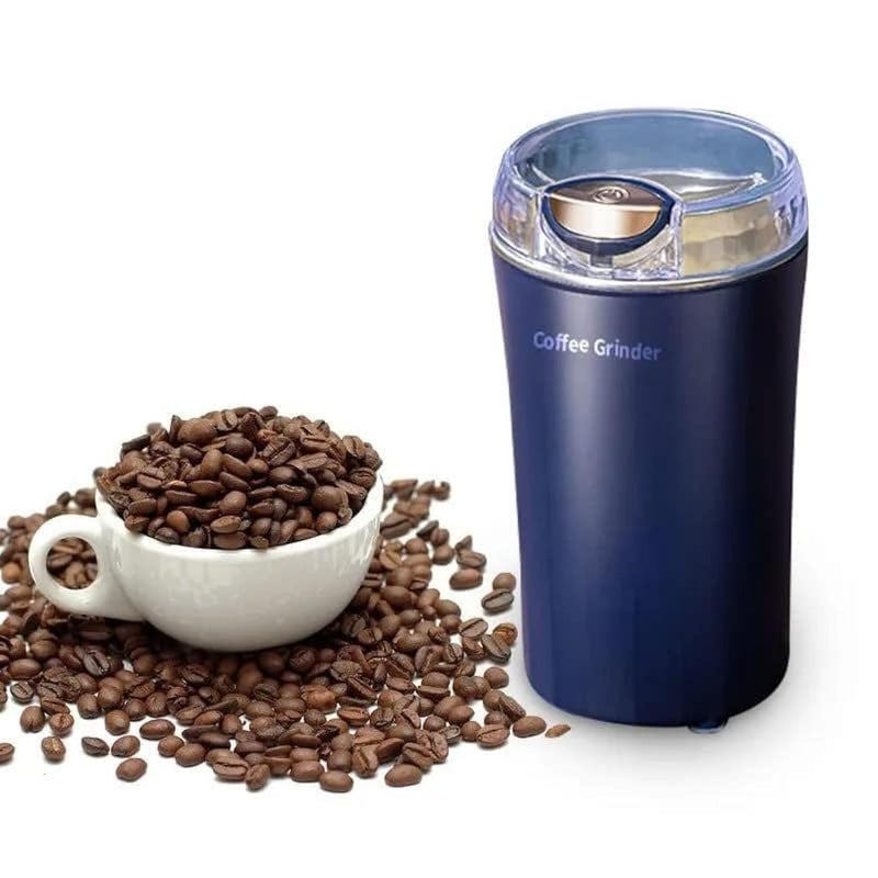 Domestic coffee bean grinder, Electric Spices Grinder Mill With Stainless Steel Blade, Electric Beans Spices Grains Herbs Peanuts Nuts Seeds Coffee Mill Machine - Assorted Color - Image 1