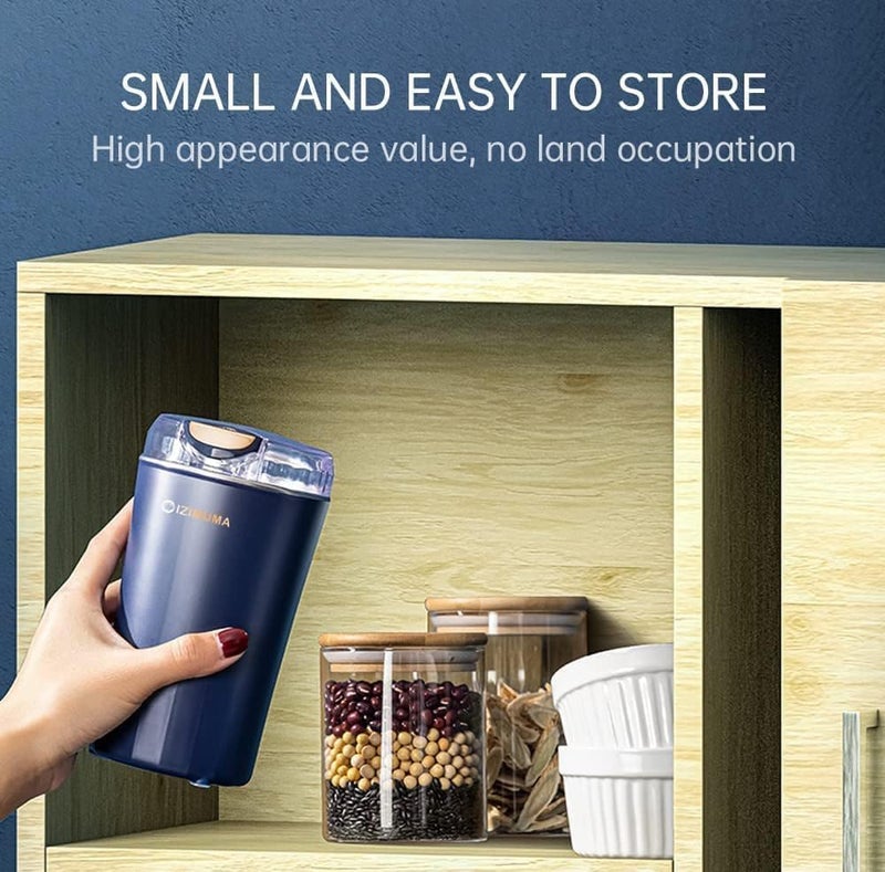 Domestic coffee bean grinder, Electric Spices Grinder Mill With Stainless Steel Blade, Electric Beans Spices Grains Herbs Peanuts Nuts Seeds Coffee Mill Machine - Assorted Color - Image 3