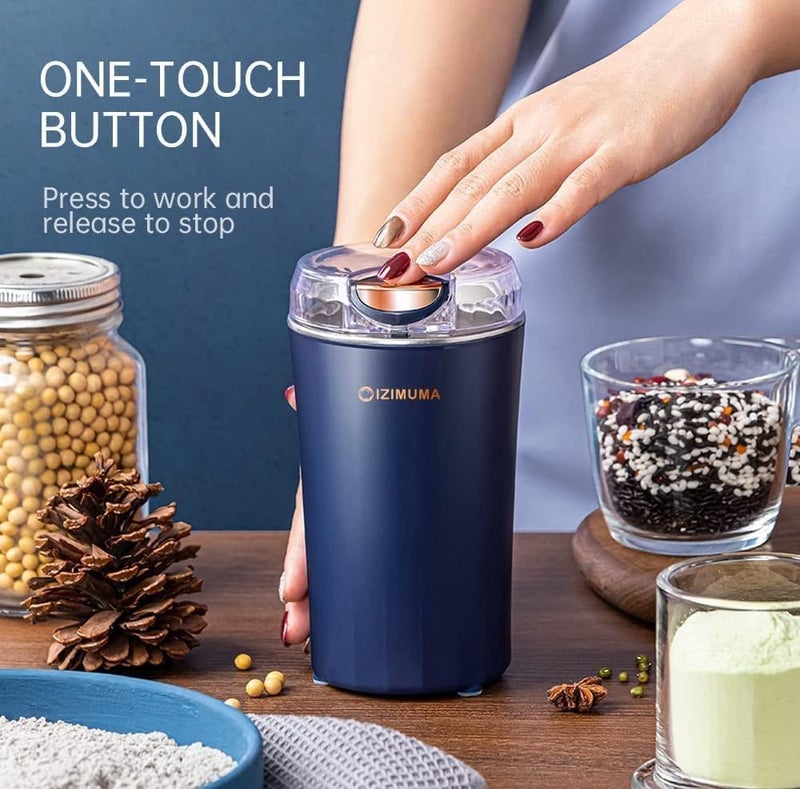 Domestic coffee bean grinder, Electric Spices Grinder Mill With Stainless Steel Blade, Electric Beans Spices Grains Herbs Peanuts Nuts Seeds Coffee Mill Machine - Assorted Color - Image 4