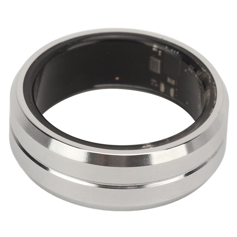 Smart Health Ring Fitness Tracker Bluetooth for Sleep Monitoring Step Counting Health Tracking IP68 Waterproof for Android for IOS Silver Size 10 - Image 3