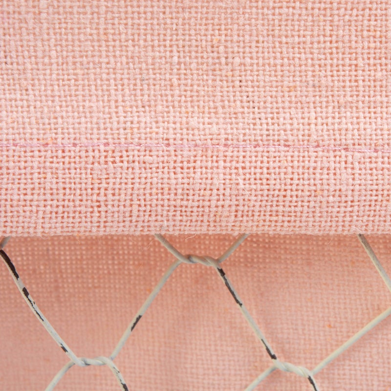 DII Farmhouse Chicken Wire Storage Baskets with Liner, Small, Antique Blush, 9x7x6", 3 Piece - Image 4