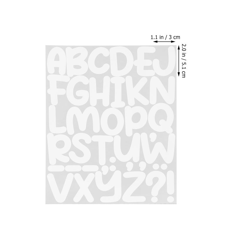 12 Sheets Number Letters Stickers Decorative Letters Numbers Stickers Self Adhesive Letter Sticker - Image 3