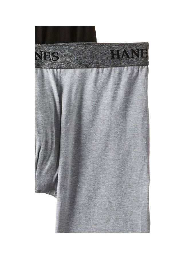 Hanes - Hanes Mens 4 Pack Ultimate Stretch Long Leg Boxer Briefs - Image 1