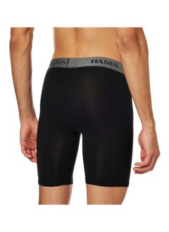 Hanes Hanes Mens 4 Pack Ultimate Stretch Long Leg Boxer Briefs  - Image 5