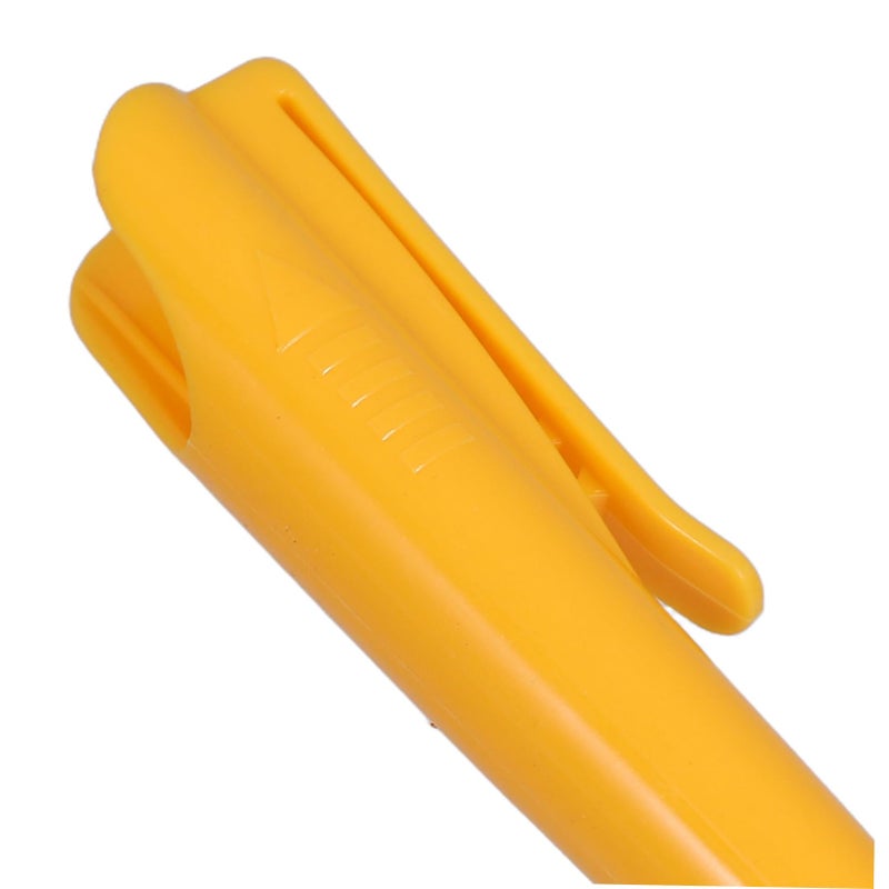 Deep Hole Marking Pen Caps for Carpenters Ergonomic Grip Yellow Marker Pen Cover - Image 4