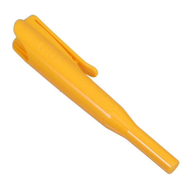 Deep Hole Marking Pen Caps for Carpenters Ergonomic Grip Yellow Marker Pen Cover - Image 2