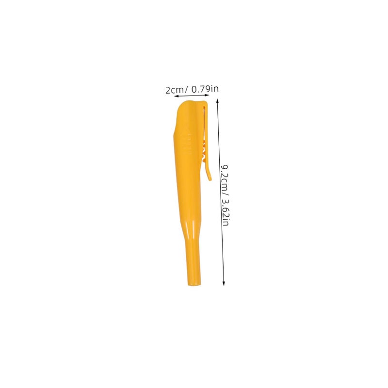 Deep Hole Marking Pen Caps for Carpenters Ergonomic Grip Yellow Marker Pen Cover - Image 3