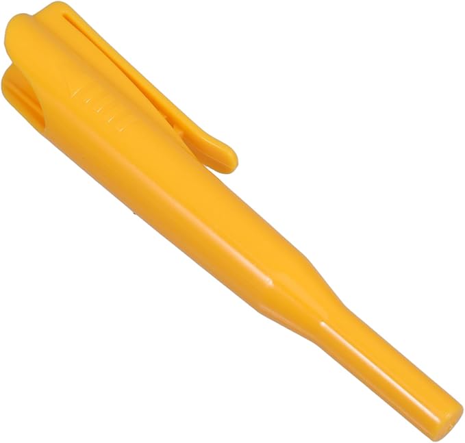 Deep Hole Marking Pen Caps for Carpenters Ergonomic Grip Yellow Marker Pen Cover - Image 1
