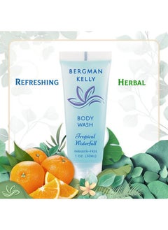 BERGMAN KELLY Travel Size Body Wash (1 Fl Oz 100 Pk Tropical Waterfall) Delight Your Guests With An Invigorating And Refreshing Hotel Body Wash Mini And Small Size Guest Hotel Toiletries In Bulk  - Image 4