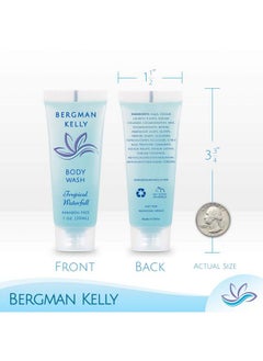 BERGMAN KELLY Travel Size Body Wash (1 Fl Oz 100 Pk Tropical Waterfall) Delight Your Guests With An Invigorating And Refreshing Hotel Body Wash Mini And Small Size Guest Hotel Toiletries In Bulk  - Image 3