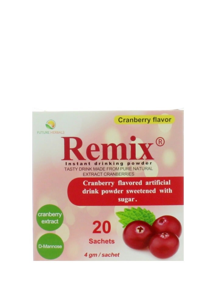 Cranberry Extract Remix with Mannose 20 Sachets