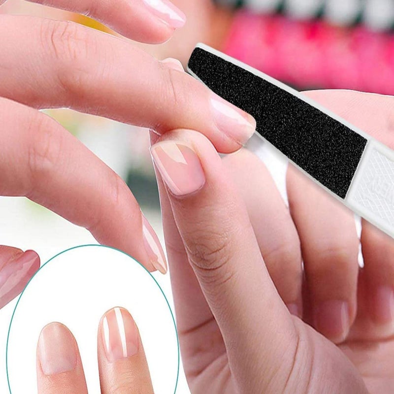 Tandem 3 in 1 Double Sided Nail FilerEmery BoardSoft BufferPolisher Reusable File Manicure Pedicure Tool For Home n Salon Use Pack Of 1 - Image 4