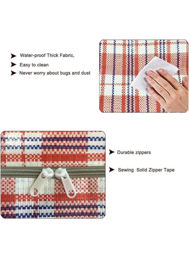 DUNISO 3-Pack Moving Bags, Sturdy And Durable Laundry Storage Bags, Foldable Large Capacity Woven Bags, Reusable, Suitable For Moving, Blankets, Clothes, Groceries, Etc., 78 * 55 * 25 Cm. - Image 5