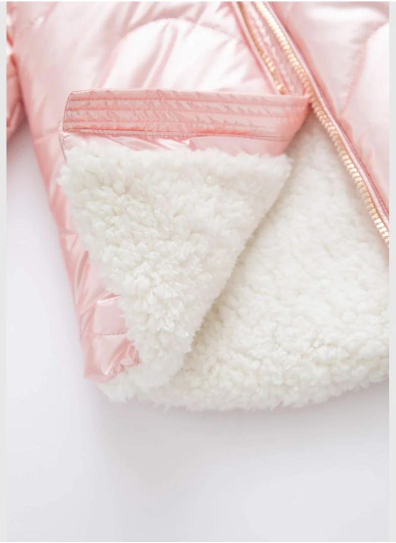 ديفاكتو BabyGirl Hooded Long Sleeve Jacket