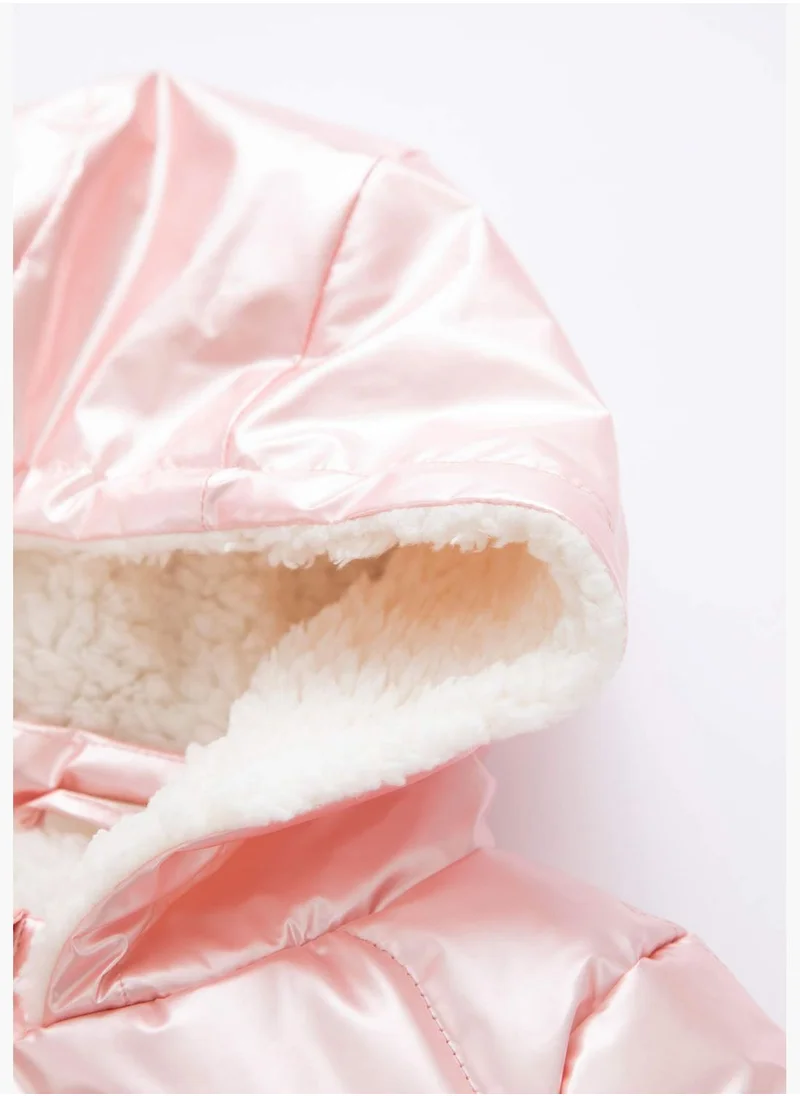 ديفاكتو BabyGirl Hooded Long Sleeve Jacket