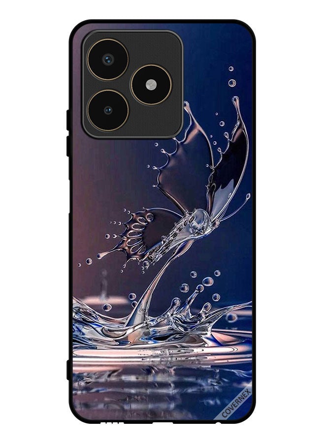 Covernex Protective Case Cover For Realme C53 Water Drops Butterfly - Image 1