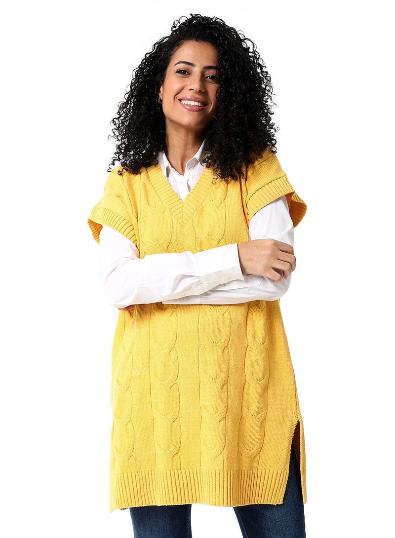 Caesar Womens Wool Long Vest - Image 1