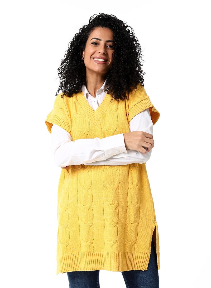 Caesar Womens Wool Long Vest - Image 1
