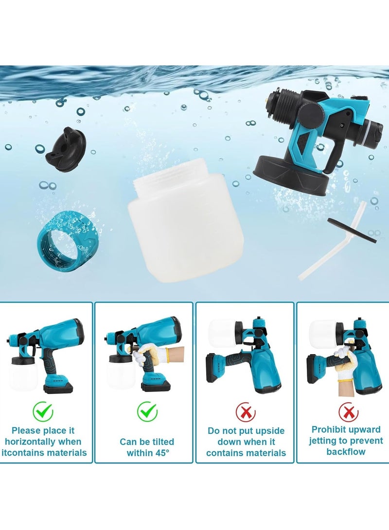 Denx Electric paint gun with detachable tank, lightweight design, easy to spray and clean, for home and outdoor use and painting projects - Image 2
