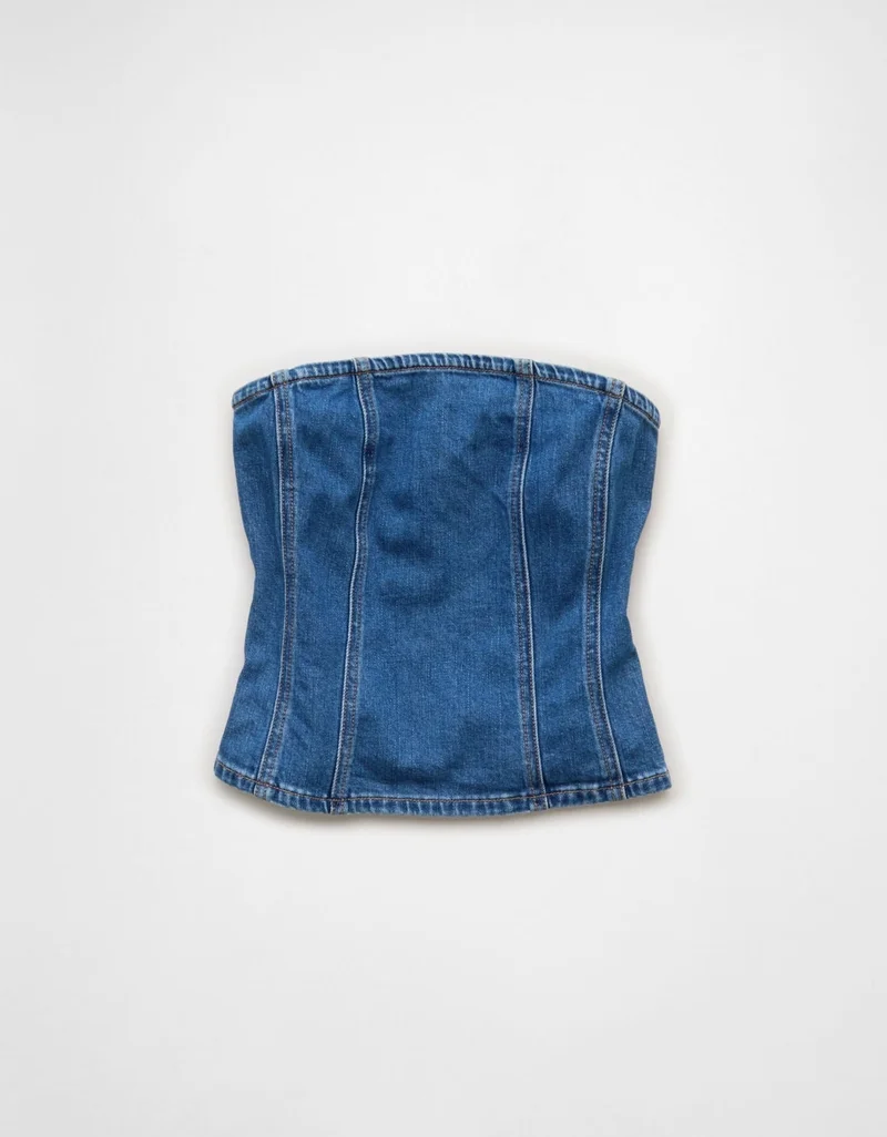 American Eagle  AE Denim Tube Top for Women | Best Price UAE