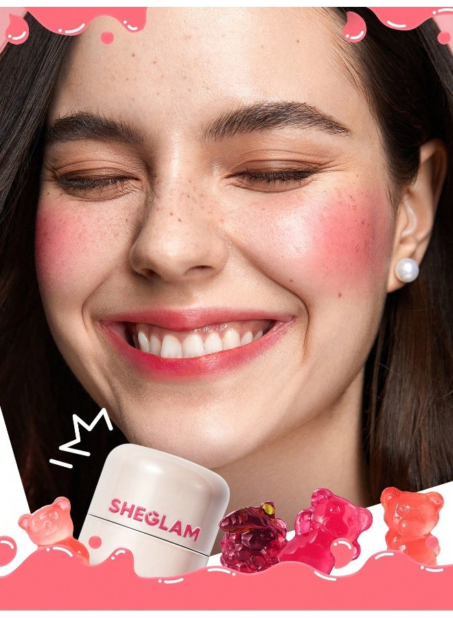 SHEGLAM Jelly-Licious Hydrating Lip & Blush Tint- Howdy - Image 4