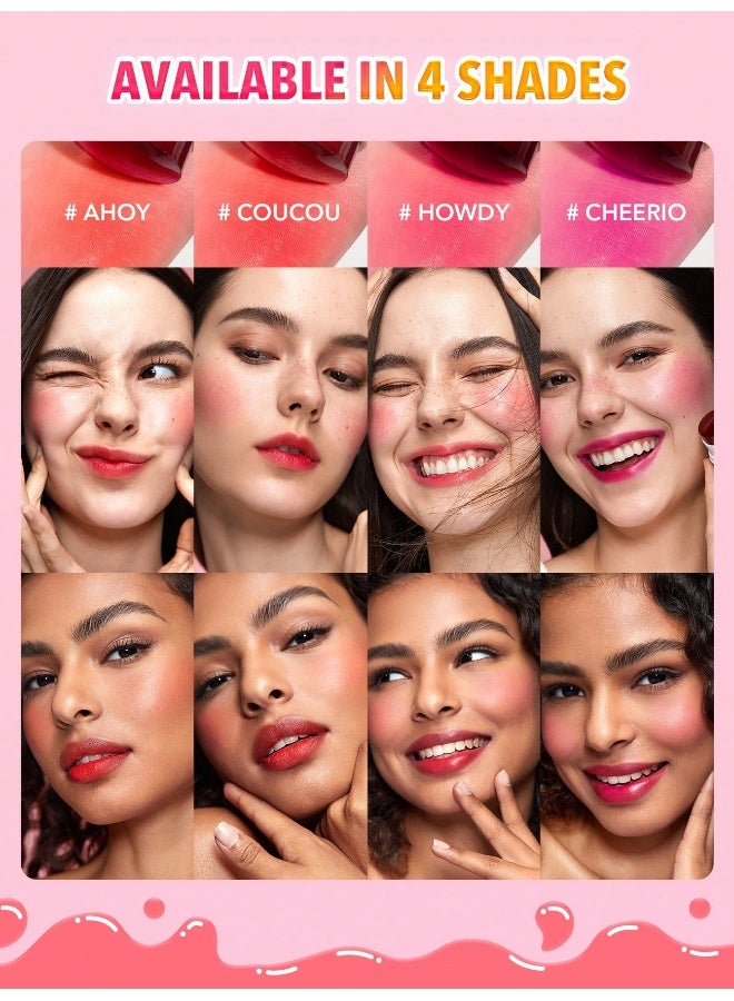 SHEGLAM Jelly-Licious Hydrating Lip & Blush Tint- Howdy - Image 2