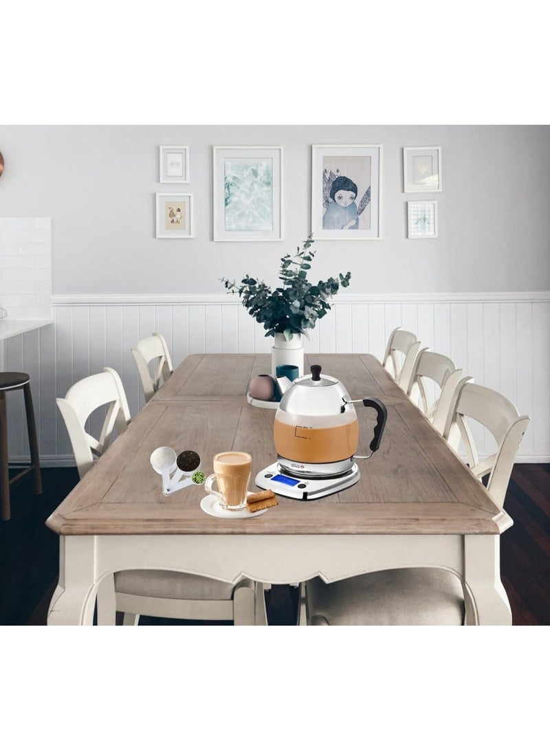 Gulf Dalla Karak Tea Maker 1.2L | 1000W Stainless Steel Electric Tea & Milk Boiler with Digital Display, Adjustable Temperature & Timer, Easy to Use & Clean – 2 Years Warranty - Image 4