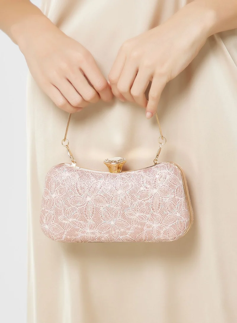 Khizana Embellished Box Clutch Bag